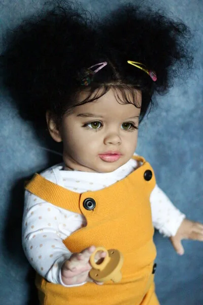 

ShanShan Custom Made 26inch Reborn Baby Pippa FBBD Best Artist Already Finished Doll With Hand-Rooted Hair Huge Standing Girl