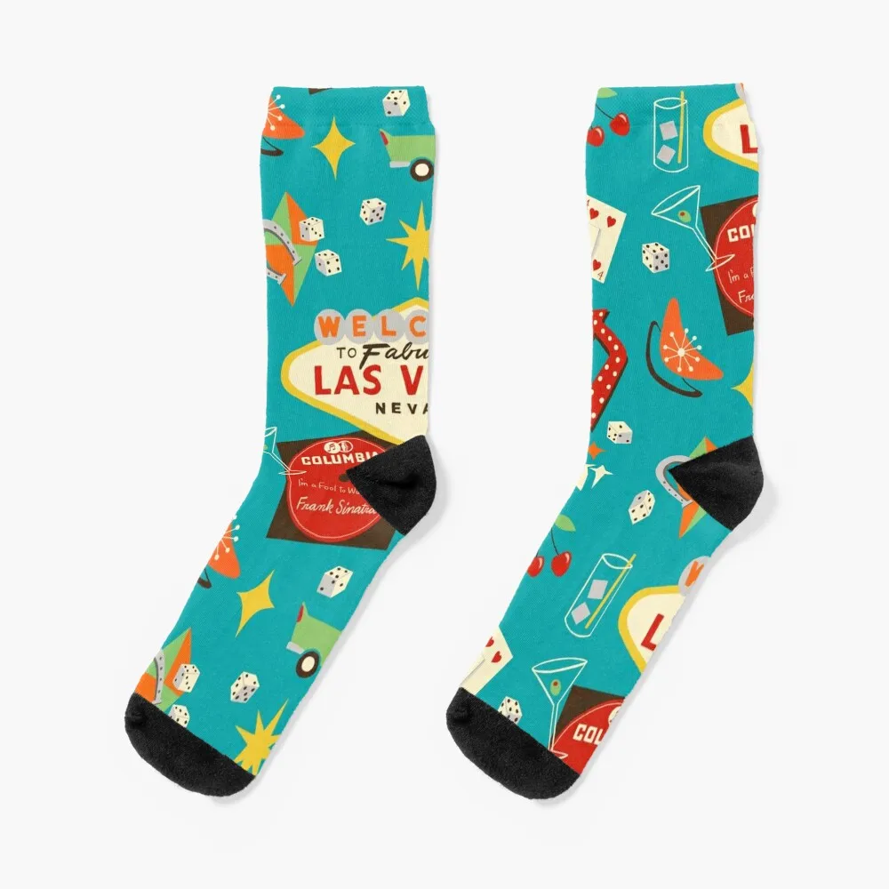 Vintage Las Vegas Socks cute socks socks designer brand Stockings Designer Man Socks Women's