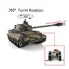 Henglong 1/16 7.0 King Tiger RTR RC Tank 3888A FPV 360 Turret Rotation Barrel Recoil Smoke Effect BBs Airsoft TH19738-SMT7 2