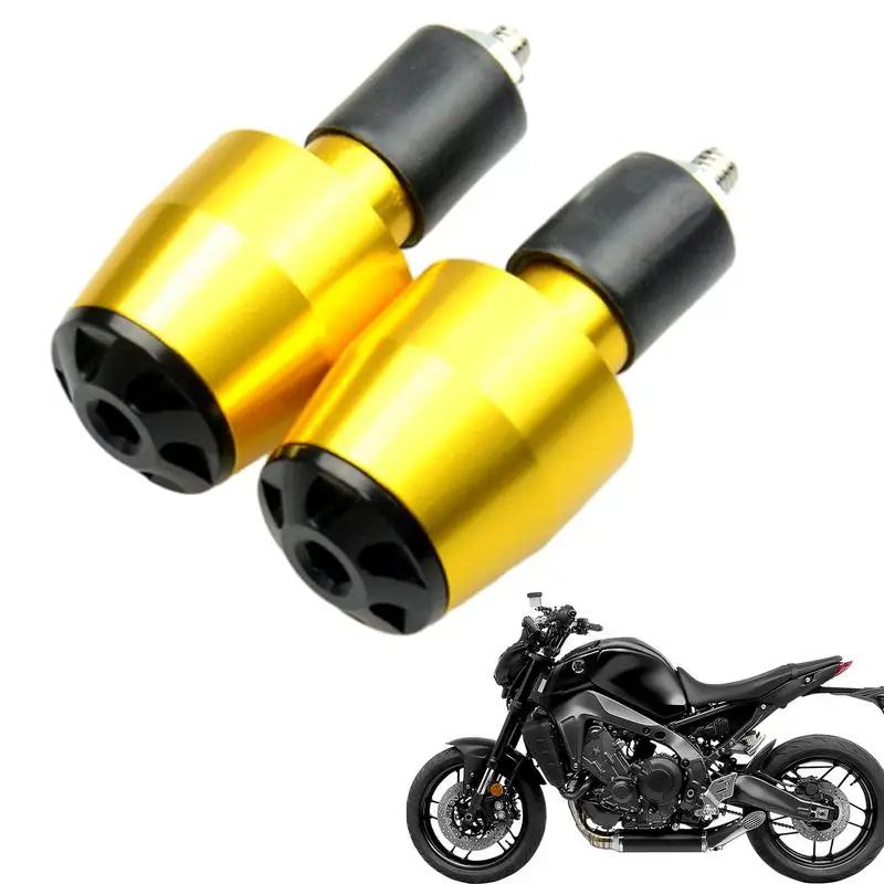 

Handlebar Plugs 2pcs Aluminum Alloy Handlebar Ends Slider Caps Street Bike Bar End Grips Heavy Duty Handlebar Grips Bar End