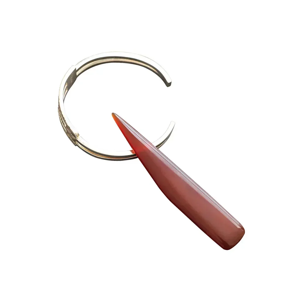 DIY Handmade Leather Tool Accessory 1pc Natural Agate Rub Leather Edge Scoring Folding Creasing Paper Crafts