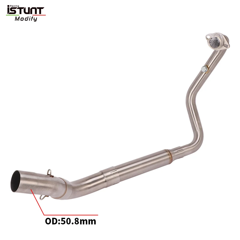 Motorcycle Exhaust System Escape Modify Front Link Pipe Connecting 51mm Muffler For ZONTES ZT310R 310R ZT310T ZT310X 2018-2022 - Image 2