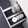 Kitchen Organizer Sink Drain Shelf Dish Drying Rack Telescopic Pan Bowl Stand Storage Drawer Adjustable Holder Home Accessories 2