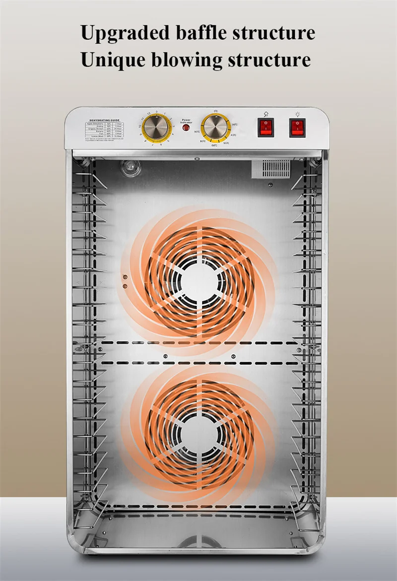 New 20-layer Food Drying Machine Fruit Dryer Dehydration Meat Drying Oven Machine with Ozone Function Commercial or Home Use 5