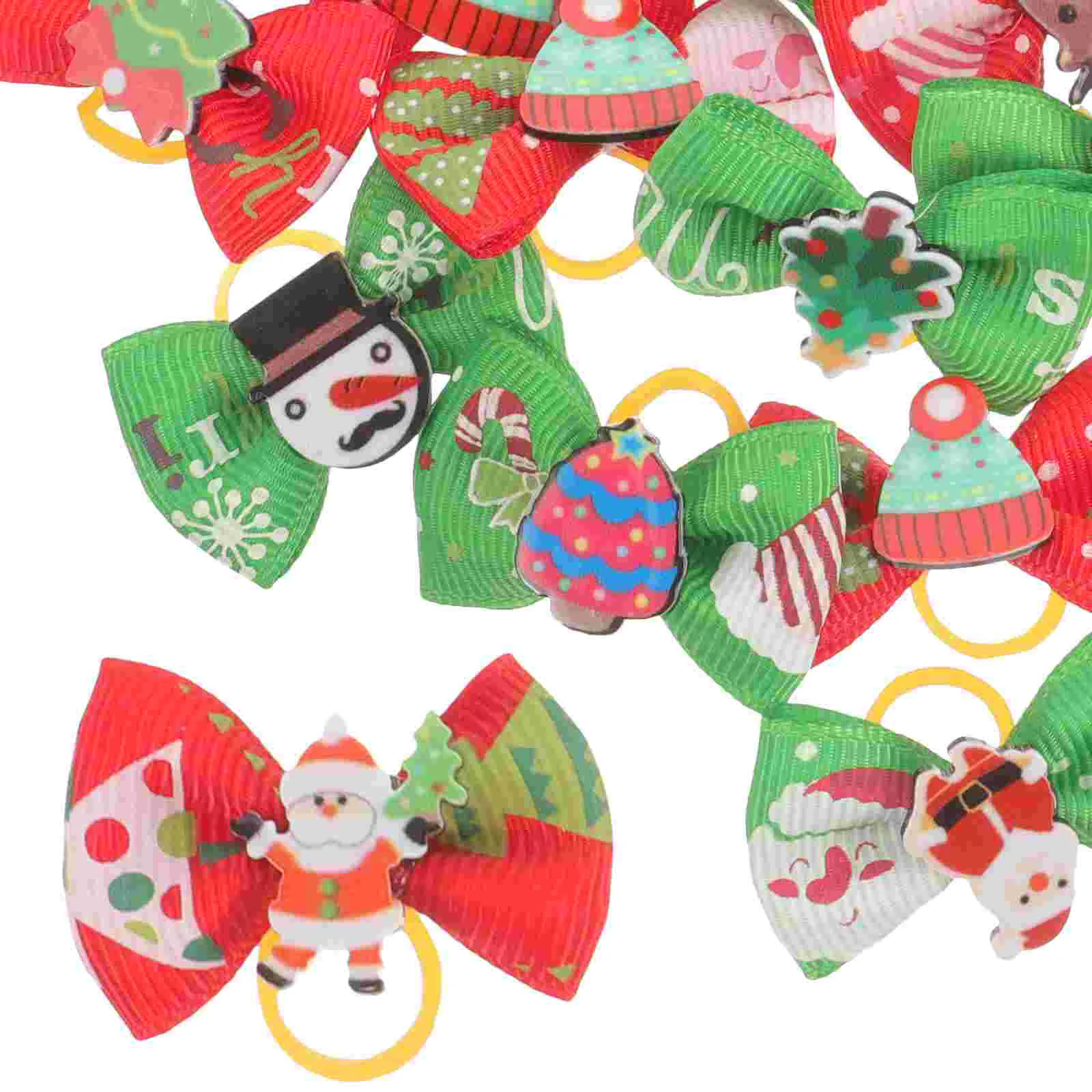 

Hairwear Dog Bows Christmas Pet Hair Band Dog Bows Grooming Christmas Dog Hair Bows Bow for Dogs Christmas Pet Hair Holder