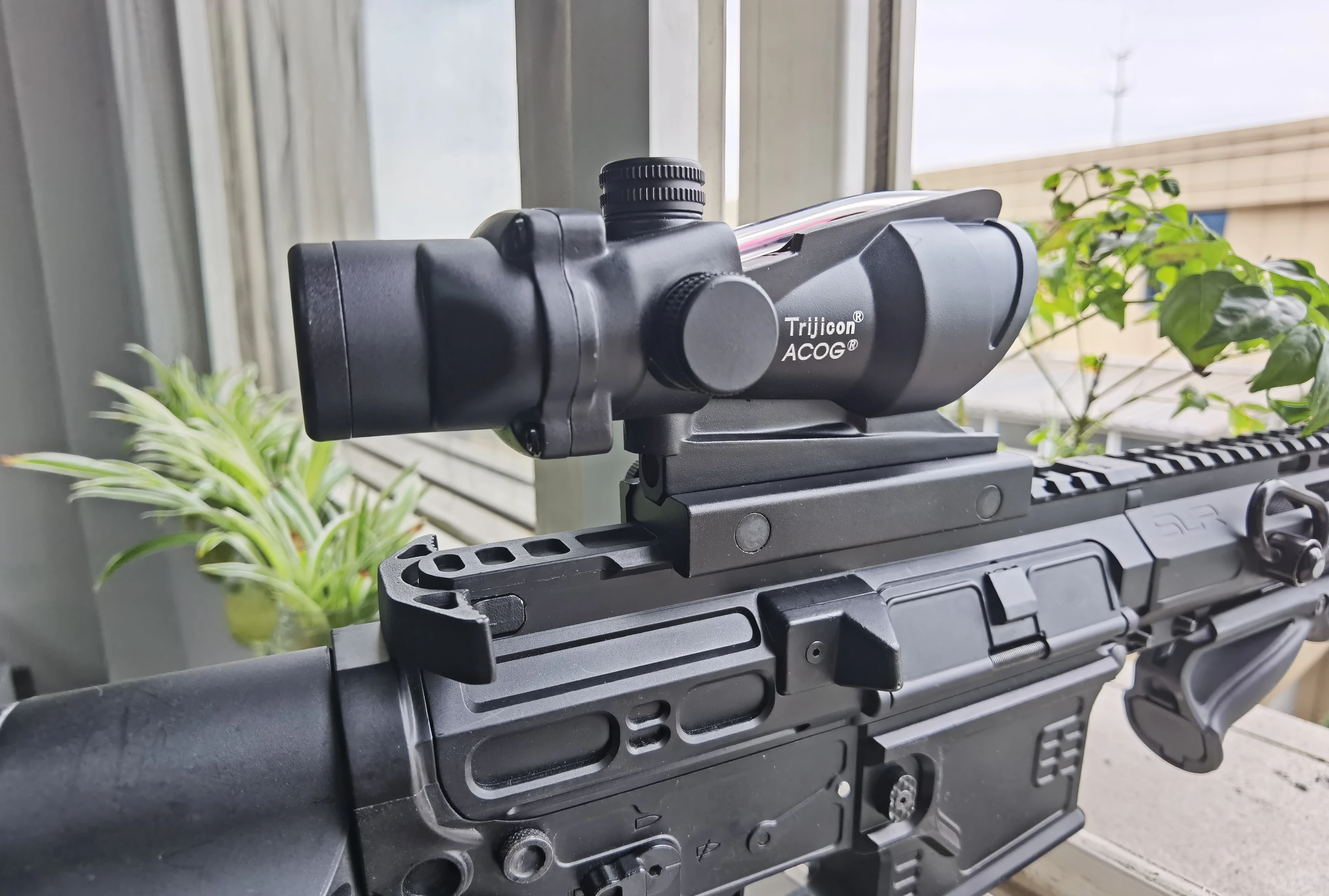 

Trijicon Scope Acog 1x32 4X32 Tactical Red Dot Sight Real Green Fiber Optic Riflescope For Rifle Hunting 20mm Picatinny Rail