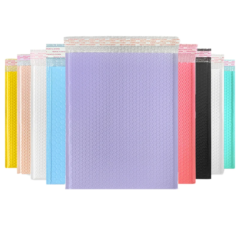 13x15 cm 10 pcs yellow Plastic Bubble Bag Bubble Padded Envelopes Bag Poly Bubble film Mailing Envelopes package bag 2