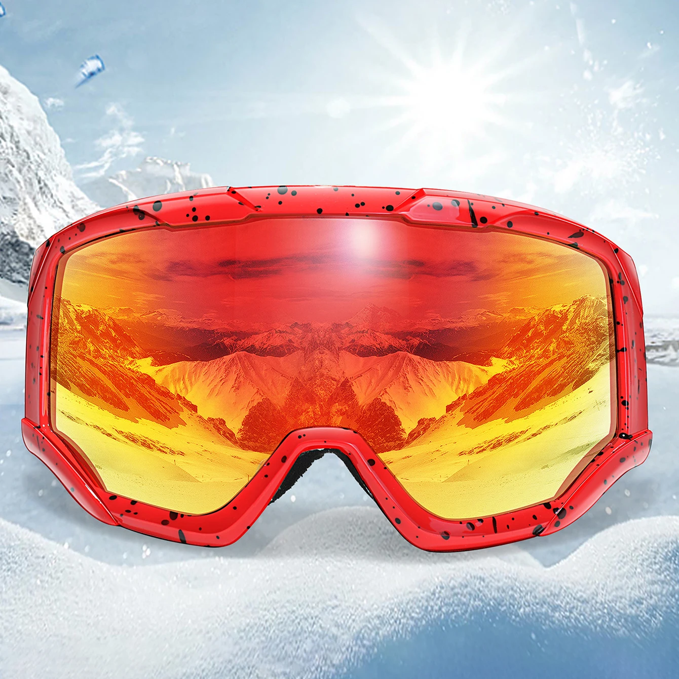 Lunettes de Sport de neige d'hiver, Ski Snowboard motoneige, masque
