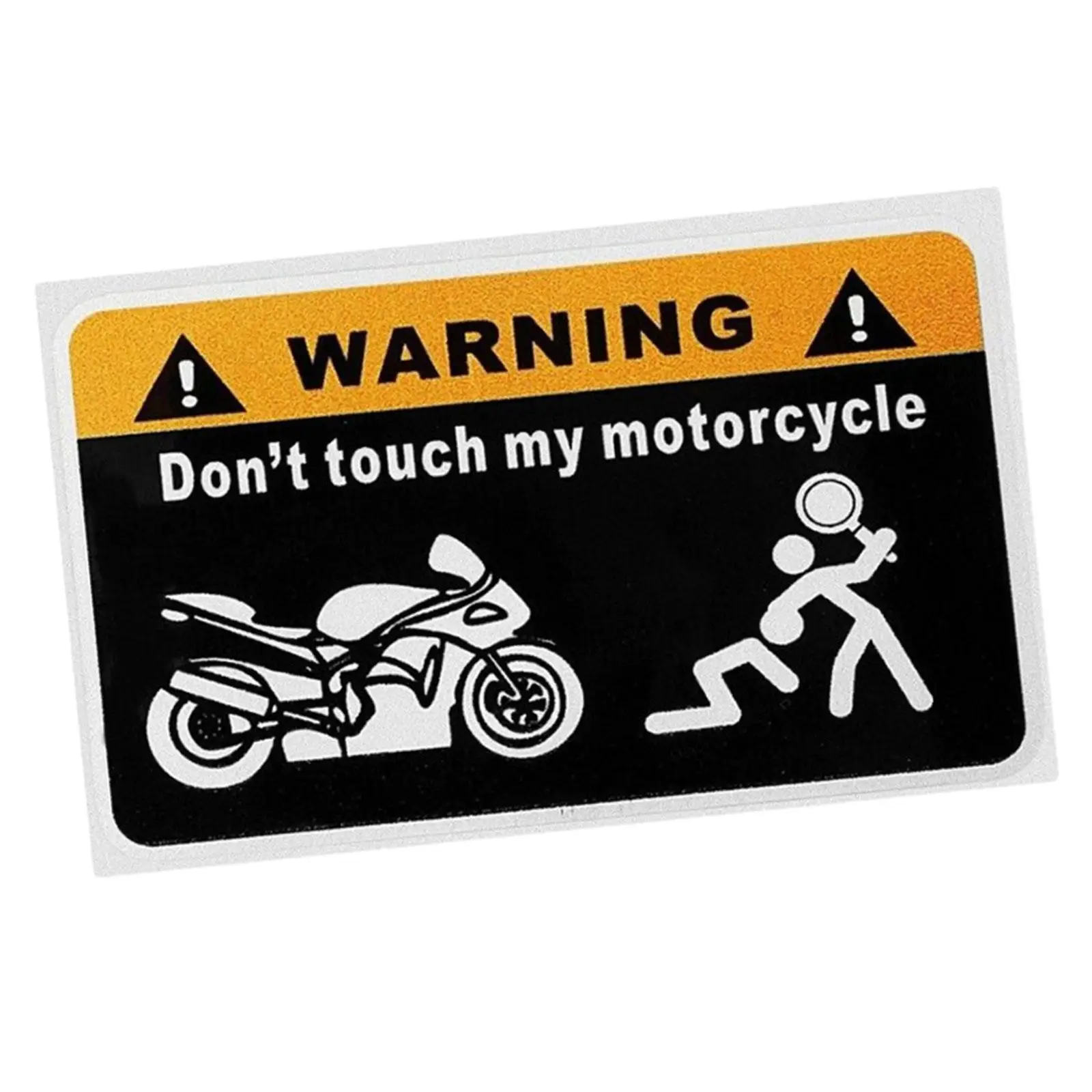 

Car Sticker Car Window Decals Creative Wear Resistant Decal Don't Touch My Motorcycle for Auto Bike Motorcycle Glass