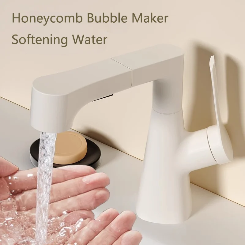 ก๊อกน้ำในห้องน้ำอเนกประสงค์อ่างน้ำเย็นร้อนผสมน้ำก๊อกดึงออกยก360องศาหมุนอ่างล้างหน้า 1