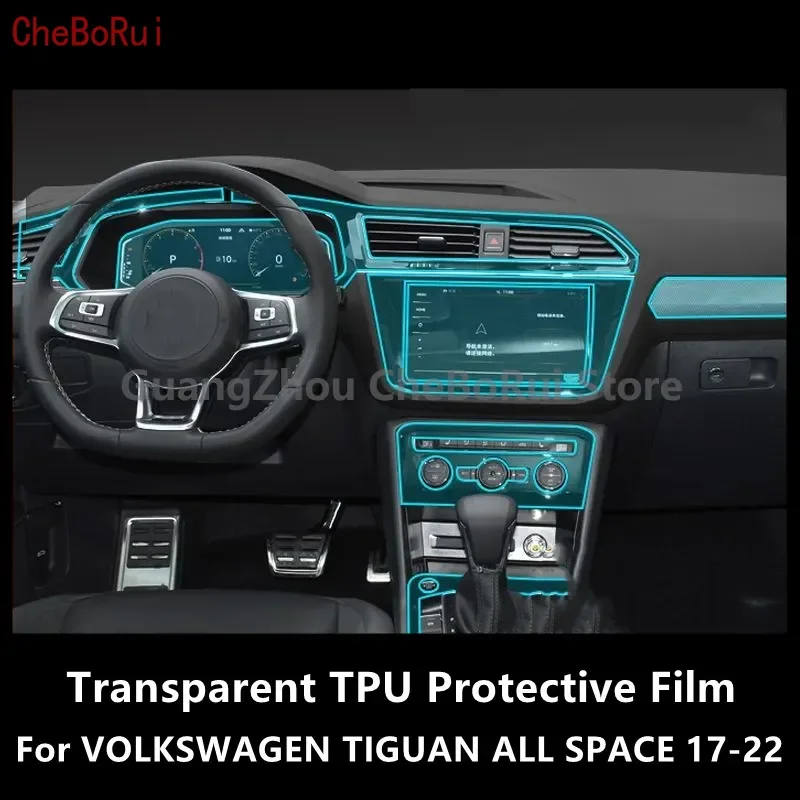 

Внутренняя центральная консоль для VOLKSWAGEN TIGUAN ALL SPACE 17-22, прозрачная фотопленка для ремонта от царапин