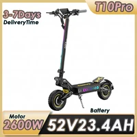 Trottinette électrique pliable OOTD T10 Pro, puissance de pointe 2600W, 52V 23.4AH, frein à disque hydraulique, pneus de 11 pouces, trottinette électrique tout-terrain 1