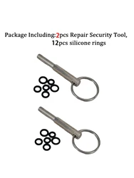 Universal O-Ring Set with Oval Head Key Tool - Enhanced Kit for Brew Group & Drainage Valve (2PCS Repair Tools)