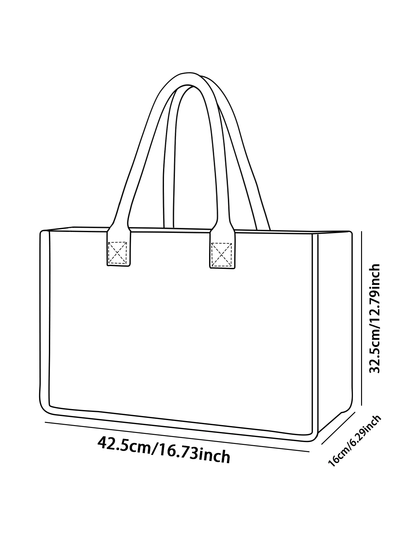 Bow pattern printed handbag - handbag, women's gift handbag, beach bag, suitable for large capacity handbags of men and women