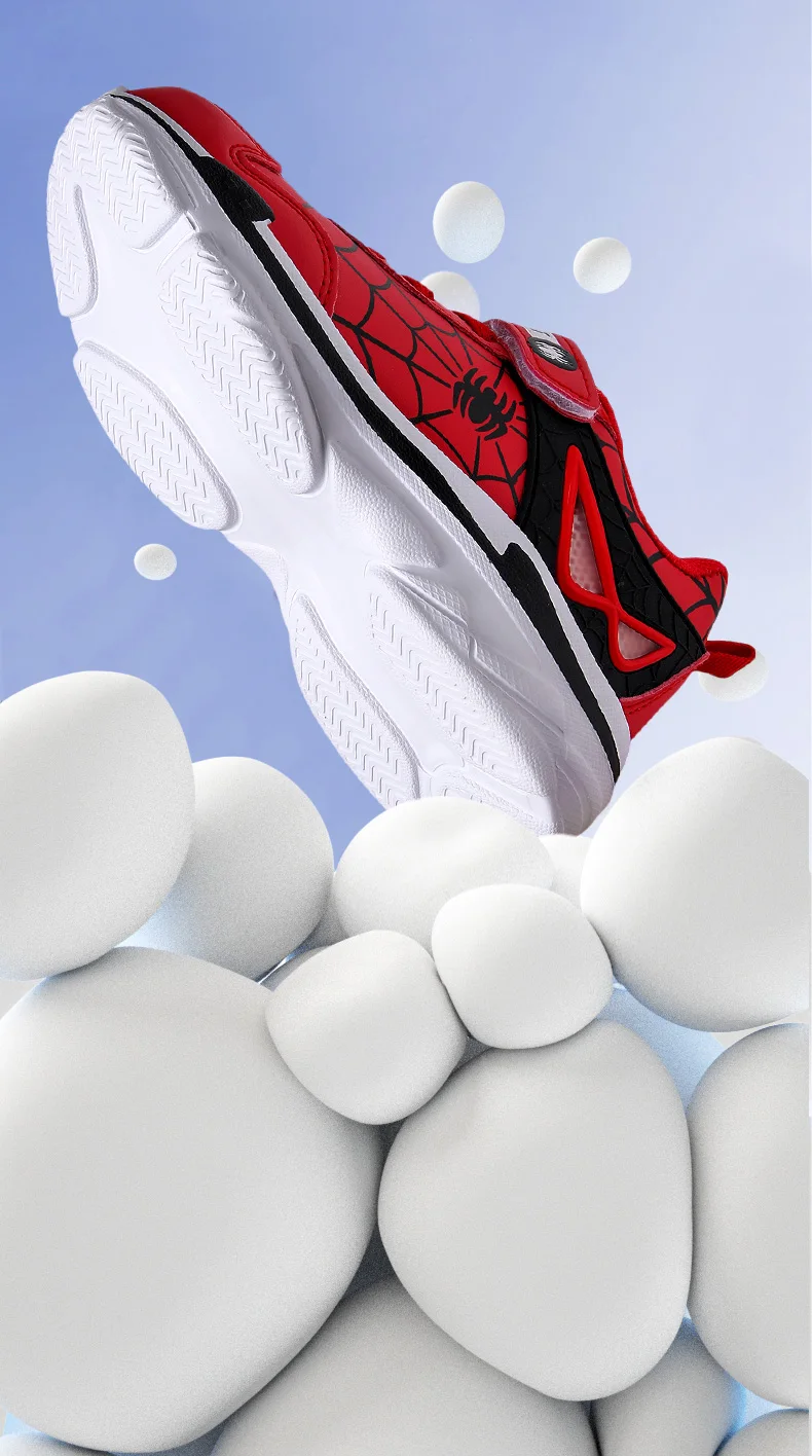 Brand Kids Cartoon Spider Sneakers Boys Comfortable Sports Shoes Outdoor Non-slip Tennis Shoes Lightweight Casual Running Shoes
