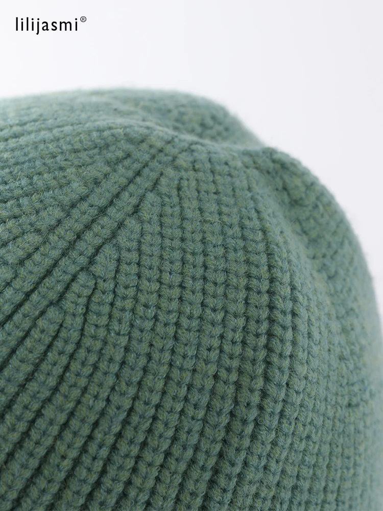 Knit Trawler Beanie Women Soft Stretch Yarn Watch Caps Men Simple Ribbed Fisherman Beanies Thick Unisex Kid's Warm Dockers Hat 6