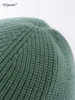 Knit Trawler Beanie Women Soft Stretch Yarn Watch Caps Men Simple Ribbed Fisherman Beanies Thick Unisex Kid's Warm Dockers Hat 6