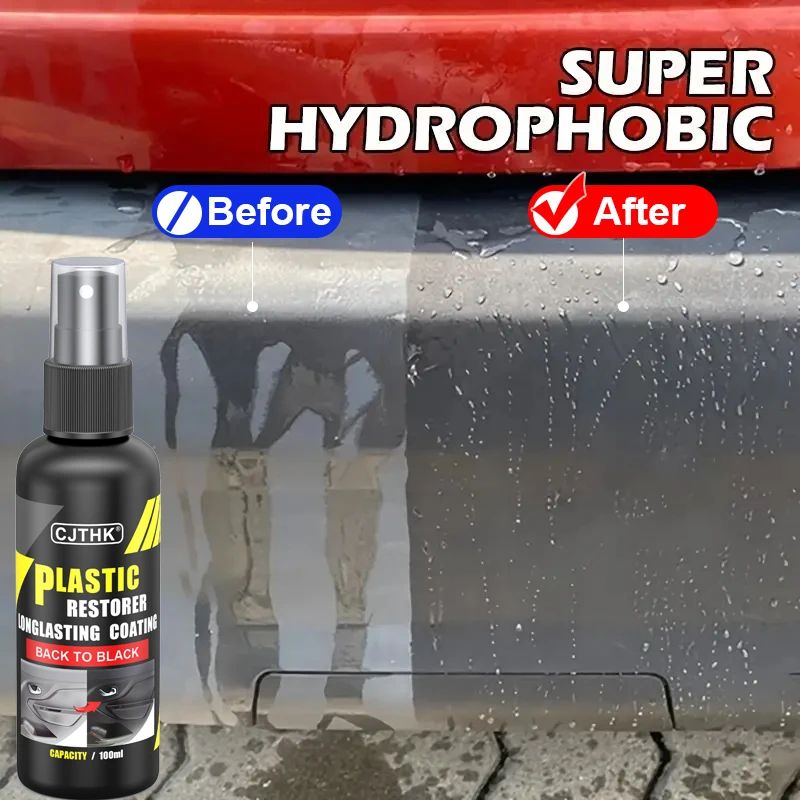 Car Plastic Restorer Back To Black Gloss Car Cleaning Products Plastic Leather Restore Auto Polish And Repair Coating Renovator 5