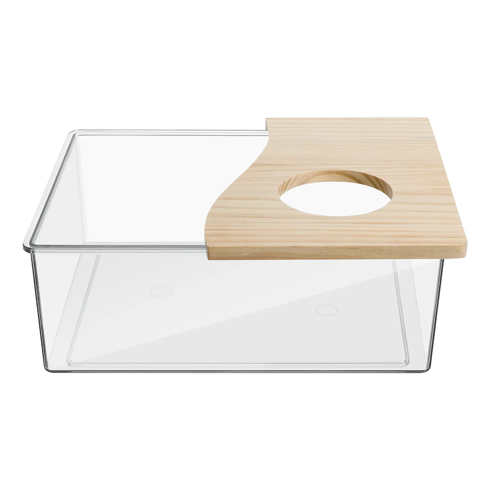 

Hamster Sandbox Pet Supplies Bath for Hamsters Wooden Chinchilla Container House