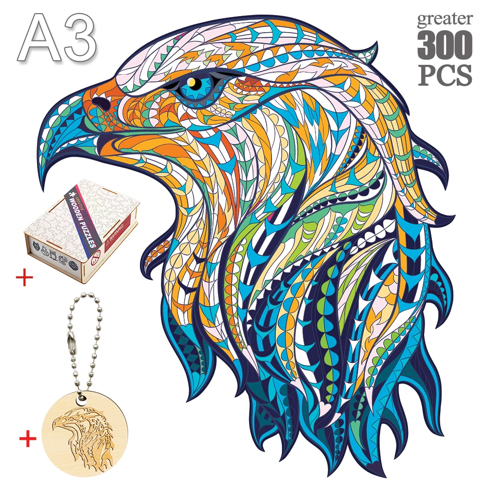 

Wooden Jigsaw Puzzle Eagle Puzzle Toy Interesting Wooden Puzzles For Adults Kids Christmas Gifts Educational Games Toys