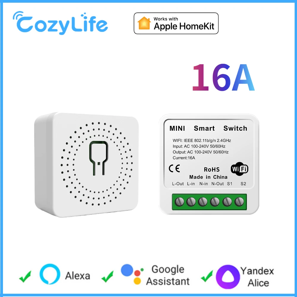 16a Homekit Smart Switches Wifi Remote/voice Control Light Switch Diy 2