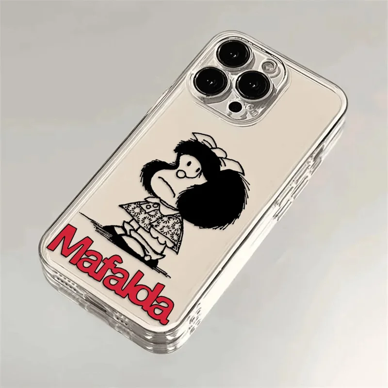 Mafalda Cartoon Design Clear Phone Case