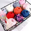 3PC 300g Thick Yarn Handmade Soft Colored Fabric Yarn Carpet DIY Woven Bag Toy Slipper Material 3