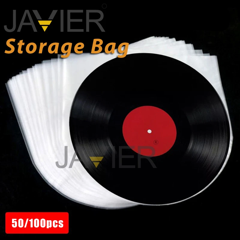 50/100Pcs PE Vinyl Record 12'' LP Record Plastic Bags Antistatic