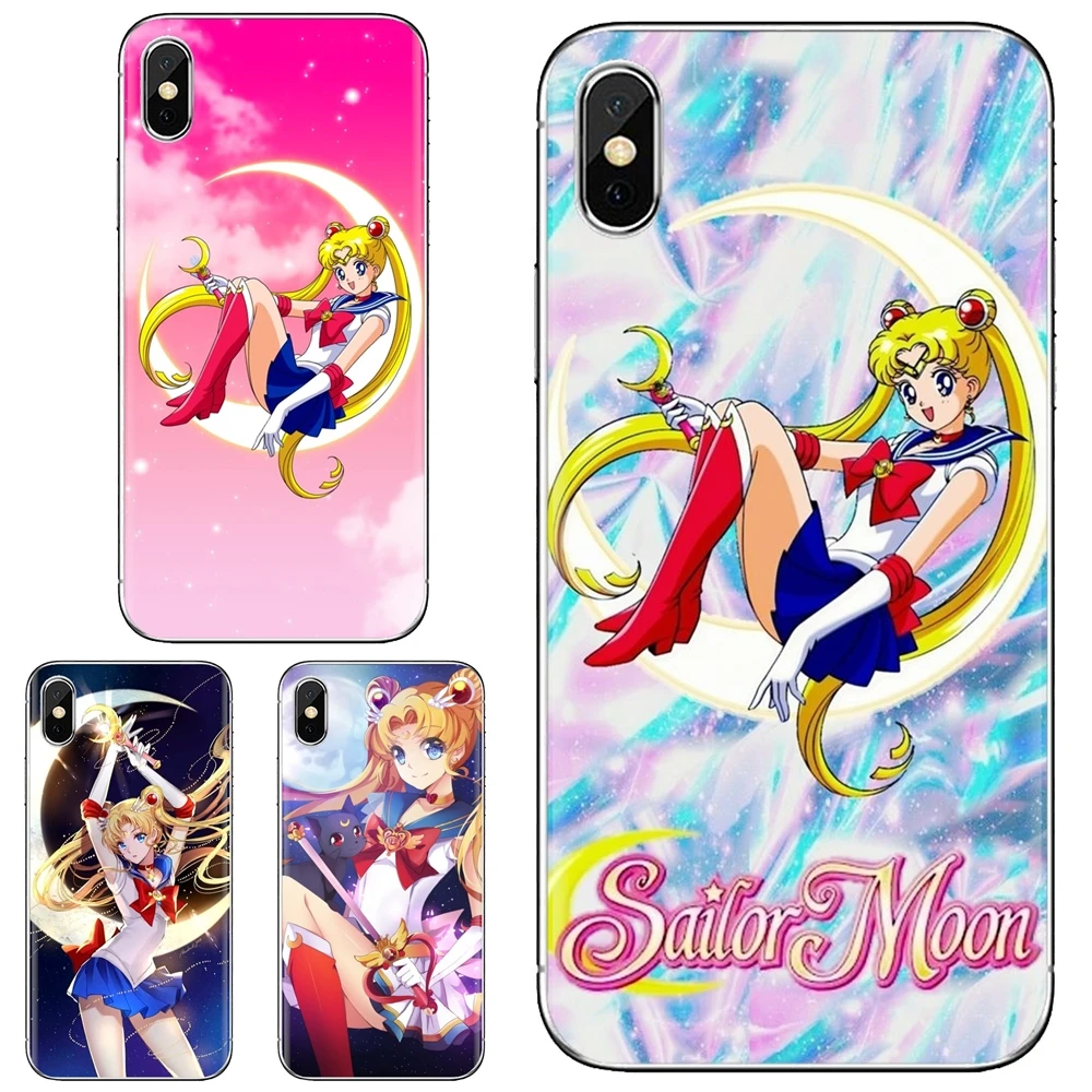 TPU Case Covers fashion cartoon Sailor Moon girls For Huawei P50 P30 P40 P20 P8 P9 P10 Lite Pro 2016 2017 P Smart Plus 2019 |