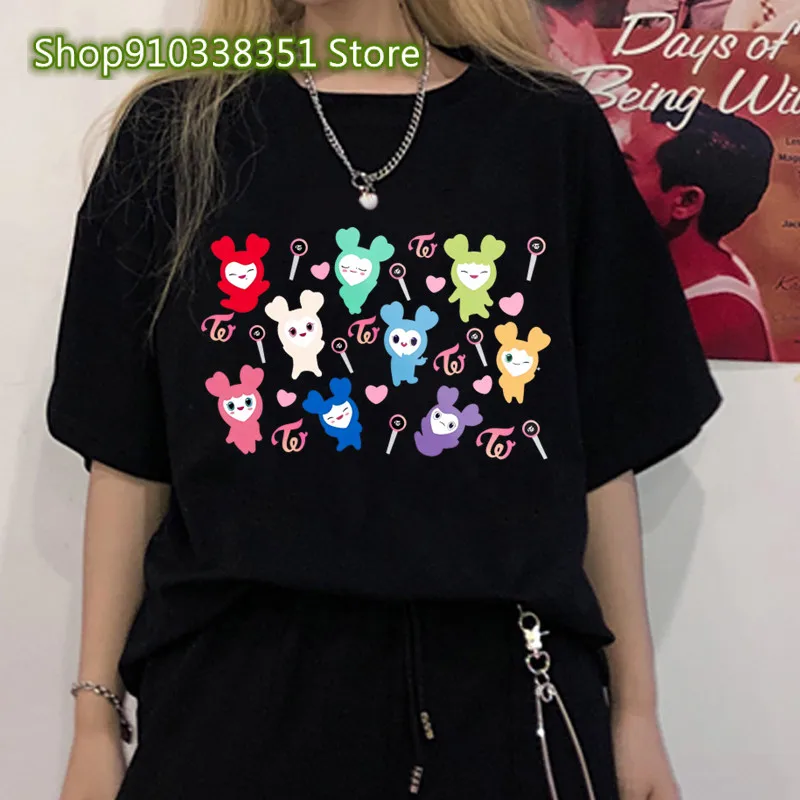 Kpop Twice Lovelys Korean Style Tee Shirts Harajuku