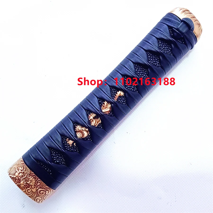 

20cm Handle Tsuba Hilt Copper Brass Fuchi Kashira Menuki For Real Japan Japanese Samurai Katana Sword Fittings Leather Ito Good