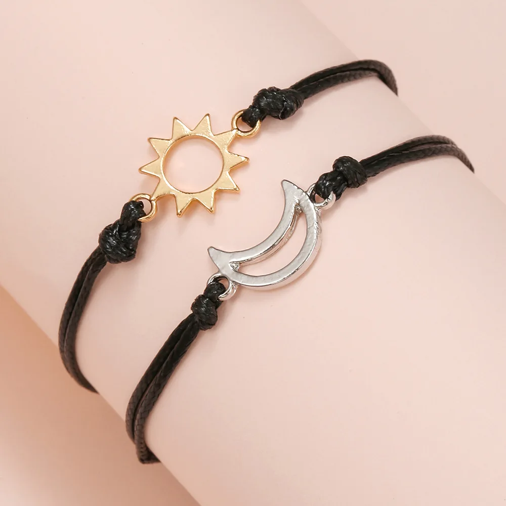 Sun, Moon, & Star Friendship Bracelet Set – Embersil