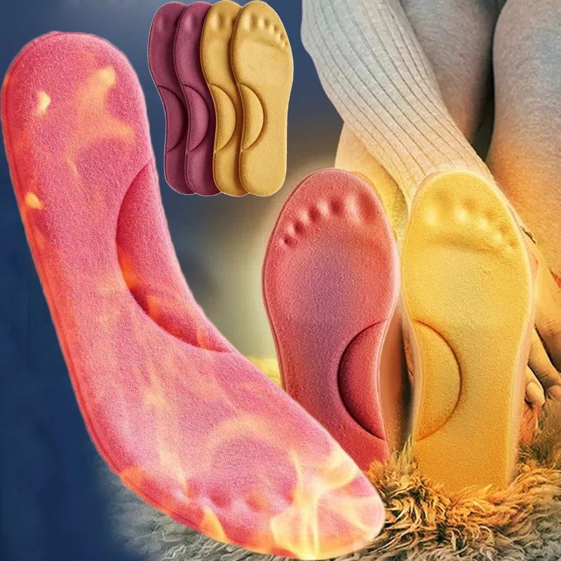 

Winter Self Heated Thermal Insoles for Feet Warm Memory Foam Arch Support Insoles for Women Sports Shoes Self-heating Shoe Pads
