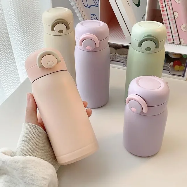 Mini Thermos Cup 220ml/350ml Pocket Cup Stainless Steel Thermal Coffee Mug Vacuum Flask Insulated Hot Water Bottle Kids Gift 6