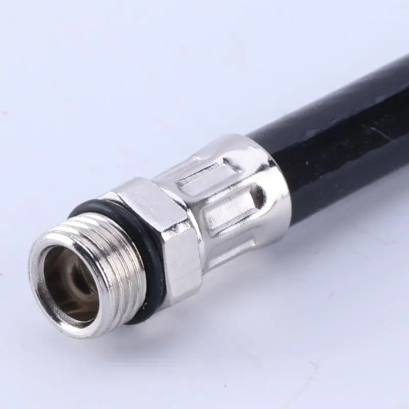 A70F 1Pc Motorcycle Bike Car Flexible Clip On Air Tyre Tire Chuck Inflator Hose