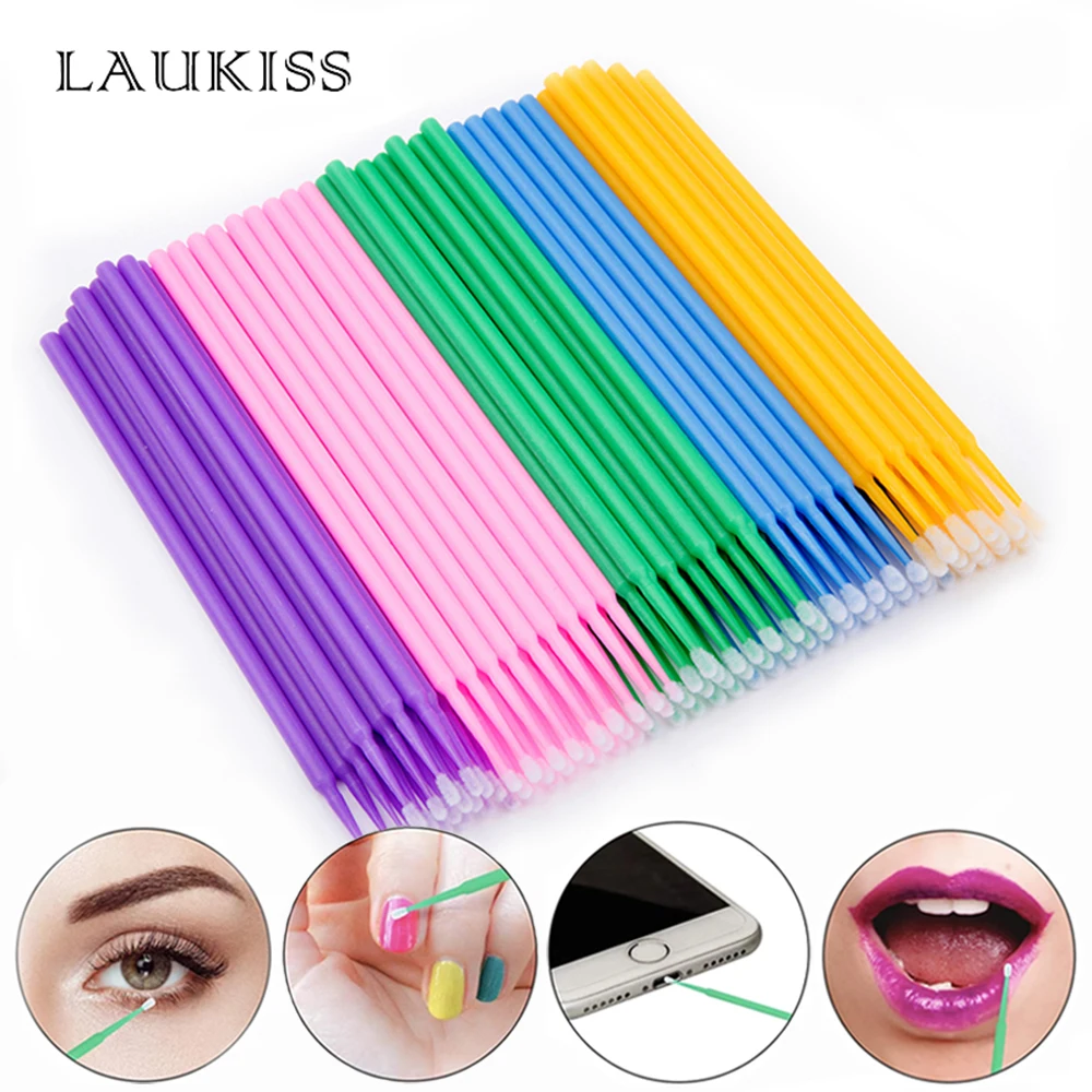 50/300/500 stücke Augenbrauen Wimpern bürsten Wimpern Spoolies Mascara Zauberstäbe Applikator für Wimpern verlängerung Make-up-Tool Laukiss