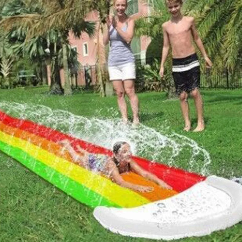 Inflatable Lawn Water Spray Slide Toys Kids Summer Outdoor Games Children Backyard Waterslide Sprinkler Play Water Slide Toys 5