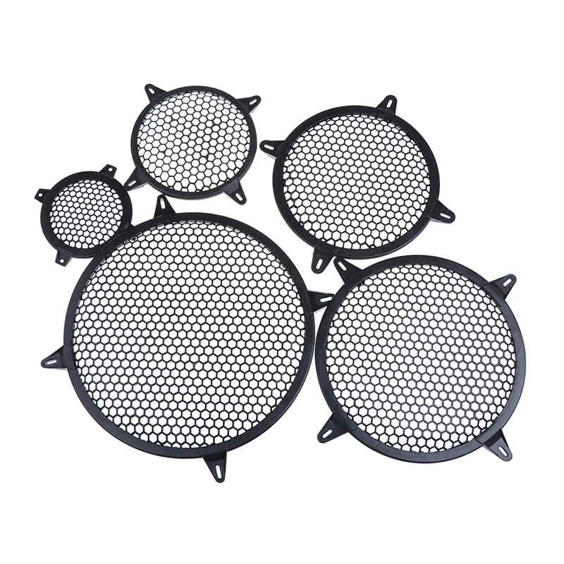 4/6/8/10/12inch Car Speaker Conversion Net Cover Car Audio Decorative Circle Metal Mesh Grille Protection audio speaker grille cover