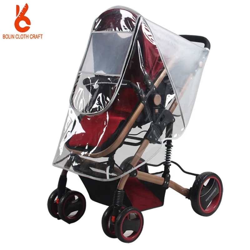 

Baby Stroller Rain Cover Dustproof Windproof Umbrella Car Rain Cover Eva Environmental Protection Rain Cover Large Quantity and