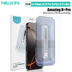 Premium Clear Tempered Glass Screen Protector with Installation Tool for iPhone 16 (H Plus Pro Glass)