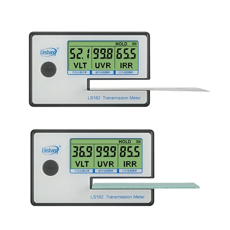 LS162 Window Tint Meter Solar Film Transmission Meter VLT UV Rejection Tester