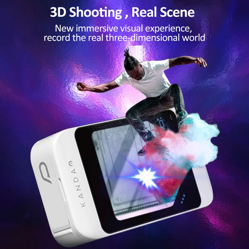 KanDao QooCam EGO-24MP/8K Photos/4K 60FPS Videos Stereoscopic 3D Instant Display Camera