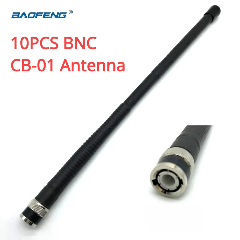 10 Pz Bnc Antenna Telescopica Cb-01 27Mhz Per Cobra Midland Xerox Maxon President Anytone Palmare/Portatile Cb Walkie Talkie