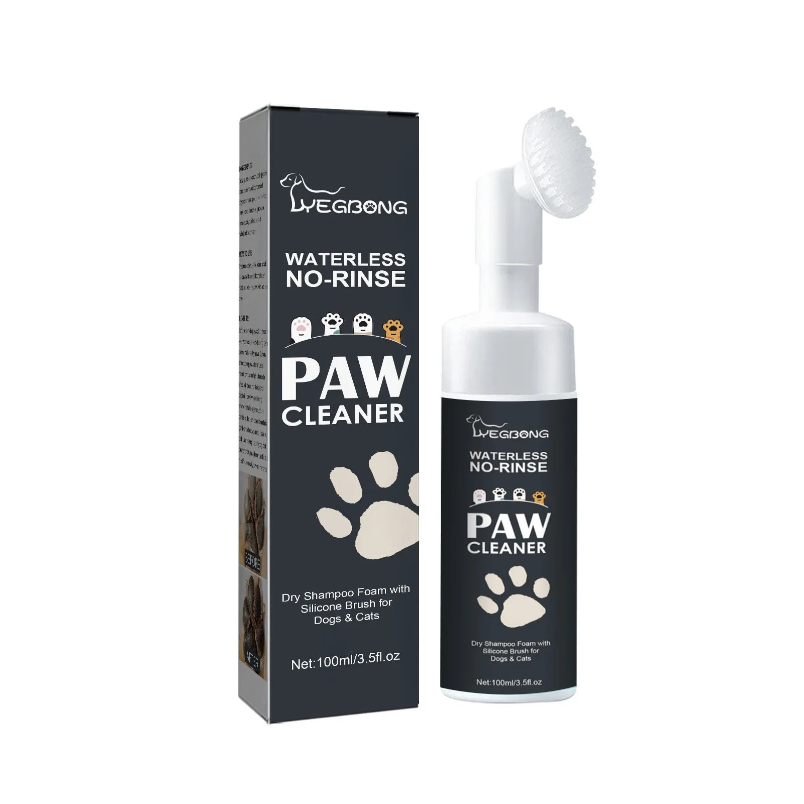 

100ml Pet Cleaner Dogs Cats No-Wash Foam Deep Washing Proucts Care For Dogs Cats Massager Supplies Dog Accessories Pet Supplies