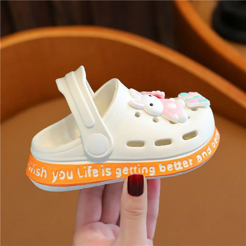 Children Slippers Playful Cartoon Kids Clog Shoes with Holes for Summer Girls and Boys Soft-Soled Non-Slip Indoor Slippers New 6