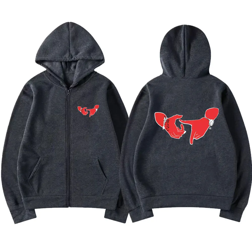 Singer Natanael Cano Corridos Tumbados Lovers Zipper Hoodie Male Casual Zip Up Jacket Men Women Fashion Vintage Hoodies Fan Gift