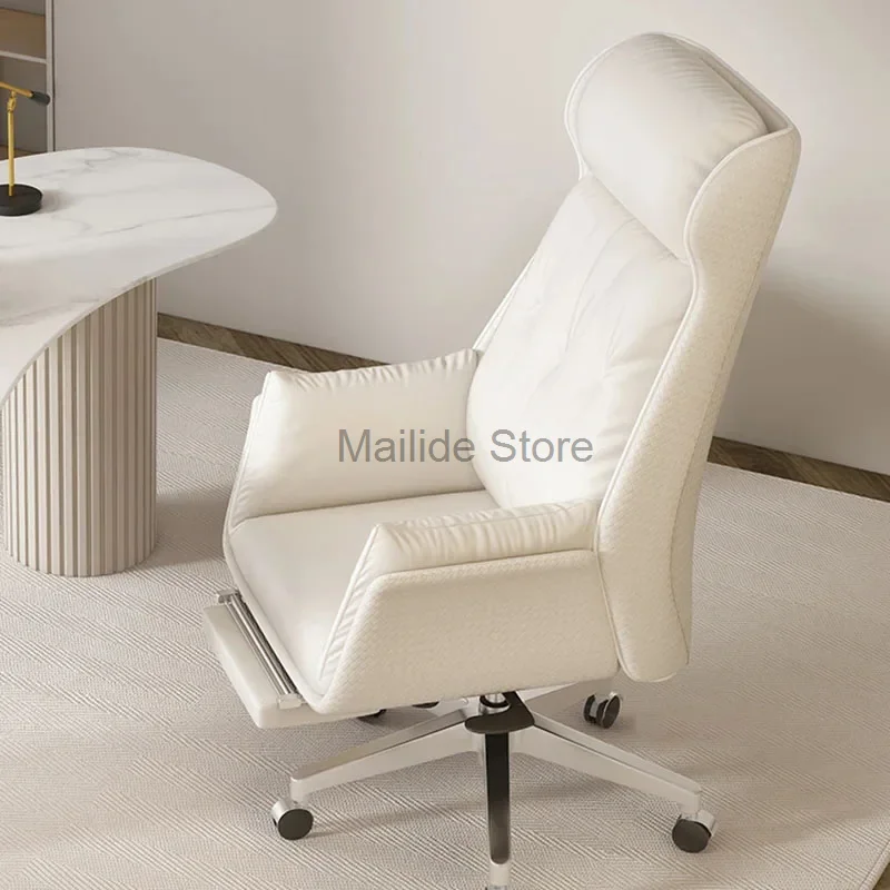 Light Luxury Office Chairs Modern Office Furniture Boss Soft Backrest Computer Chair Conference Room Armchair Lift Swivel Chair minimalists outdoor woven chairs balconies chairs courtyard comfortable sitting leisure furniture light luxury aluminum alloy