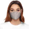 1pc Women Sexy Rhinestone Masks Washable Dust-proof Fashion Cloth Mask With Diamonds Trendy Rhinestone Cotton Mask Mondkapjes 5