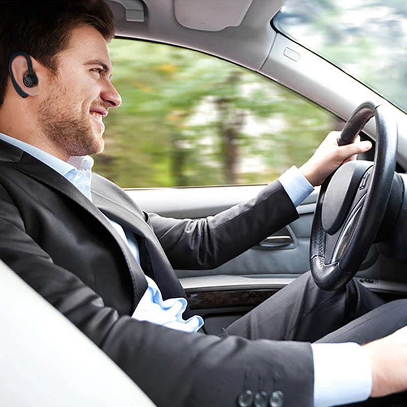 V9 Business Wireless Headphone With HD Mic Calling Noice Cancelling Driver Car Sport Bluetooth Headset 270° Rotation Earphone V8 4