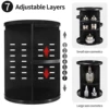 1pc 360 Spinning Makeup Organizer, Lazy Susan Rack Cosmetic Carousel Storage Shelf, Great for Countertop and Bathroom, Clear 5